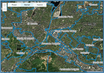 Display city boundaries in you mapping application