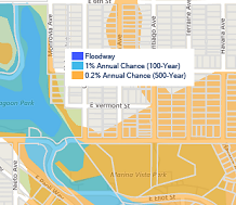 FEMA DFIRM flood layer dsiplay